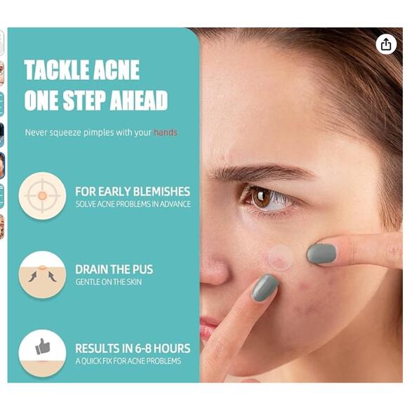 Pimple Patches, 3 Sizes Hydrocolloid Acne Patches, 156 ct. - Picture 5 of 7